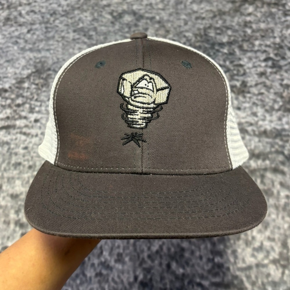 VTG‎ Lansing Lugnuts Tucker Hat Snapback Magic Headwear Minor League Gray White